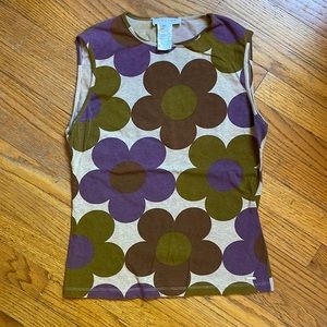 Celine 2002 floral tank top